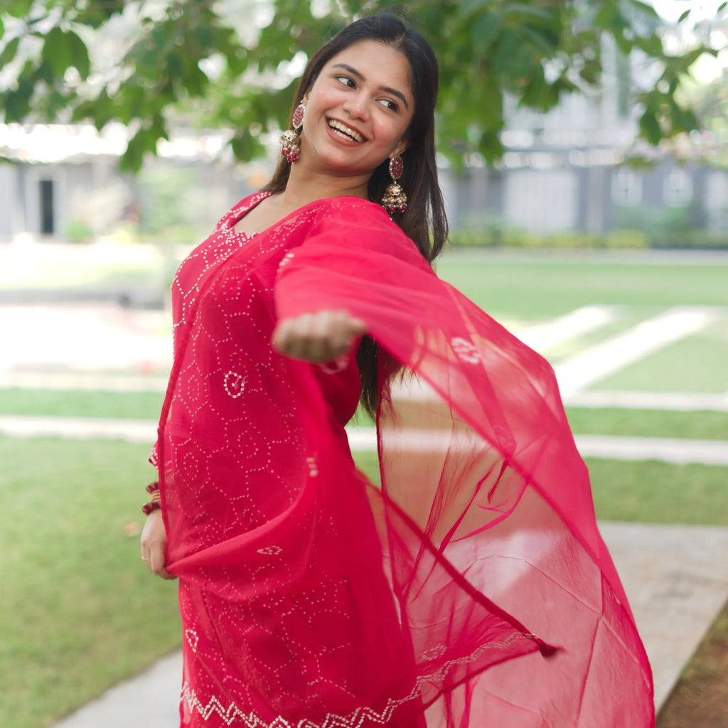 Noor Bandhani Set